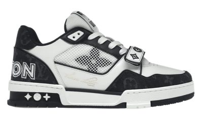 Giày Louis Vuitton LV Trainer ‘Velcro Strap Black White’ Best Quality
