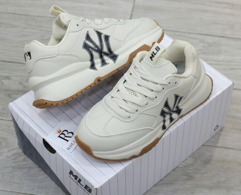 Giày MLB Chunky Runner Basic New York Yankees Cream Best Quality