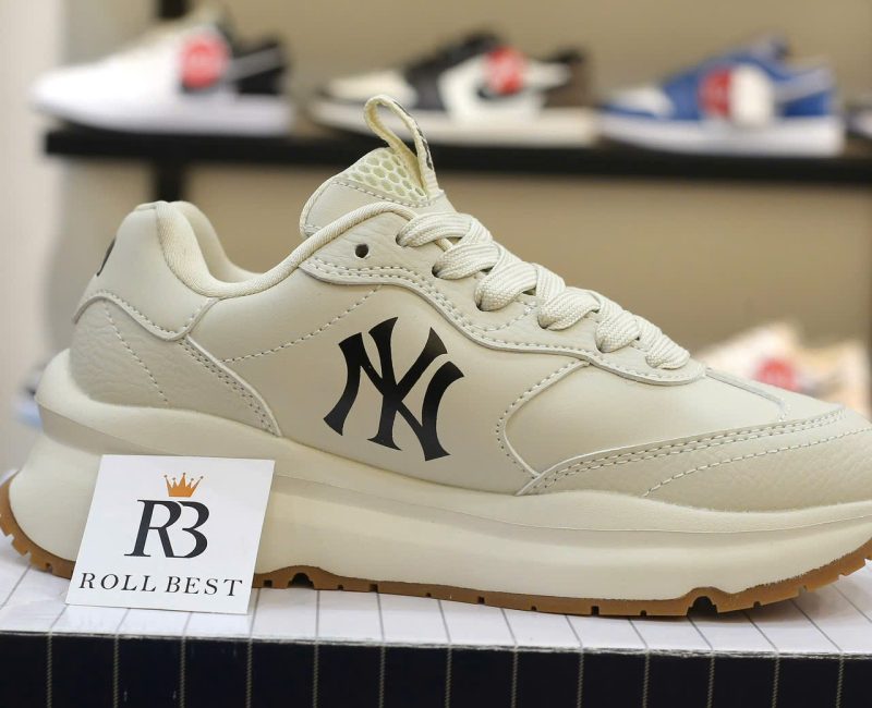 Giày MLB Chunky Runner Basic New York Yankees Cream Best Quality