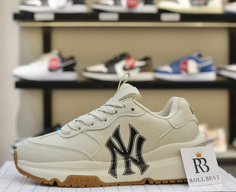 Giày MLB Chunky Runner Basic New York Yankees Cream Best Quality