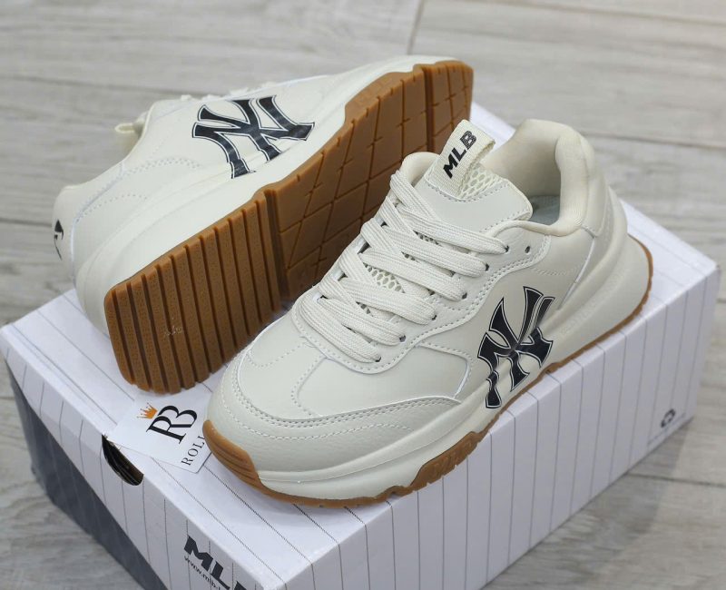Giày MLB Chunky Runner Basic New York Yankees Cream Best Quality