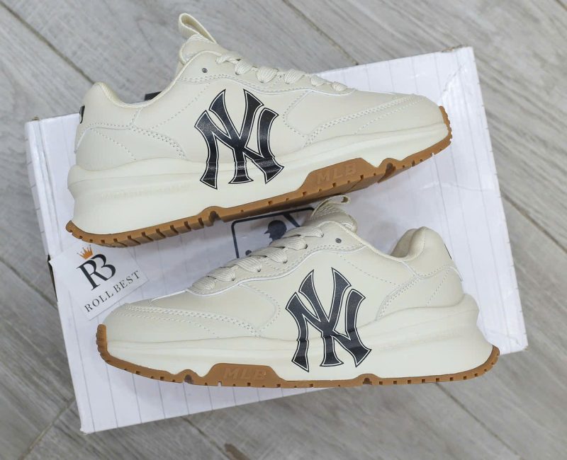 Giày MLB Chunky Runner Basic New York Yankees Cream Best Quality