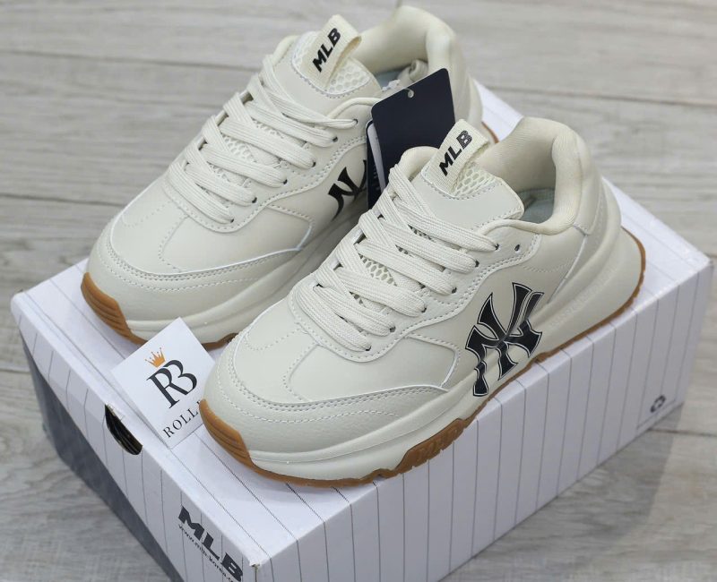 Giày MLB Chunky Runner Basic New York Yankees Cream Best Quality