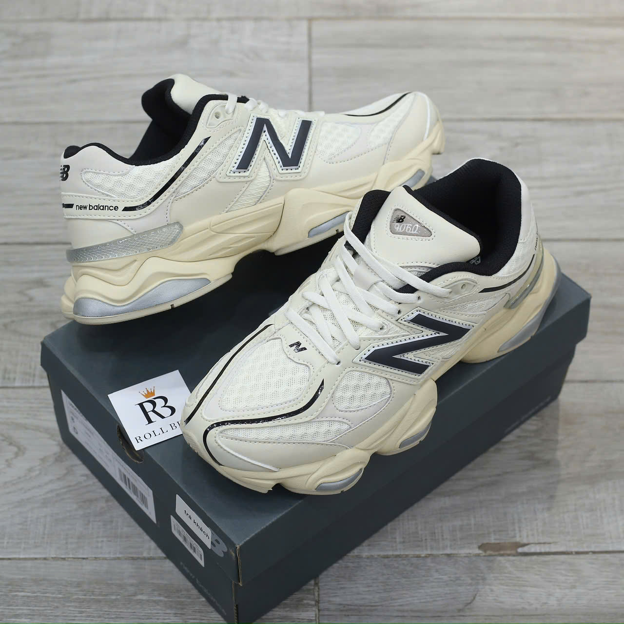Giày New Balance 9060 Turtledove Black Silver Metallic Best Quality