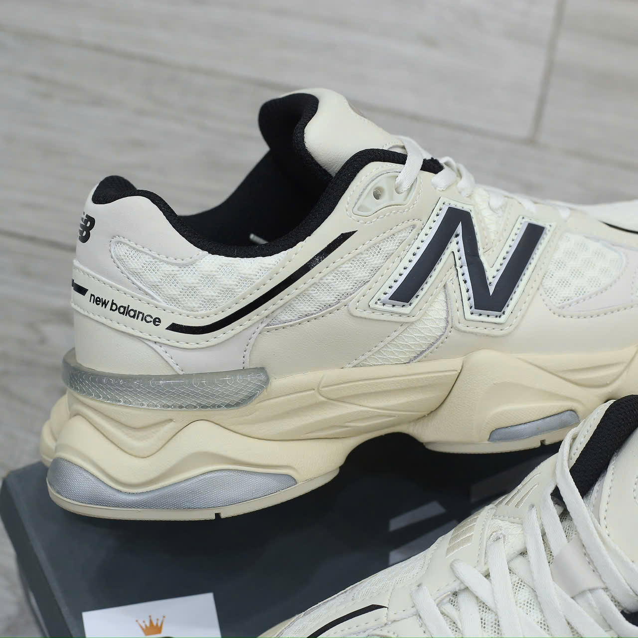 Giày New Balance 9060 Turtledove Black Silver Metallic Best Quality