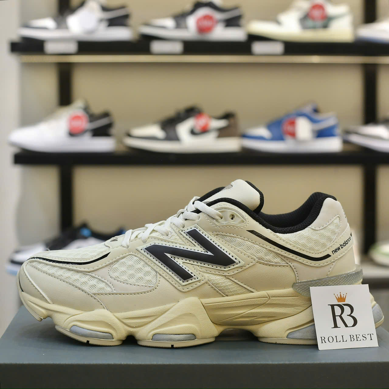 Giày New Balance 9060 Turtledove Black Silver Metallic Best Quality