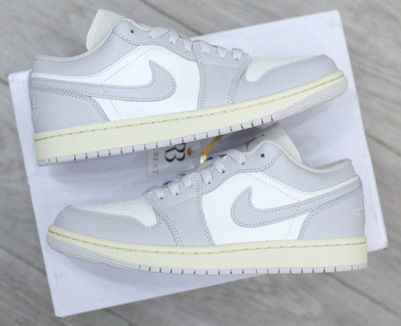 Giày Nike Air Jordan 1 Low ‘Light Grey Sail’ Best Quality