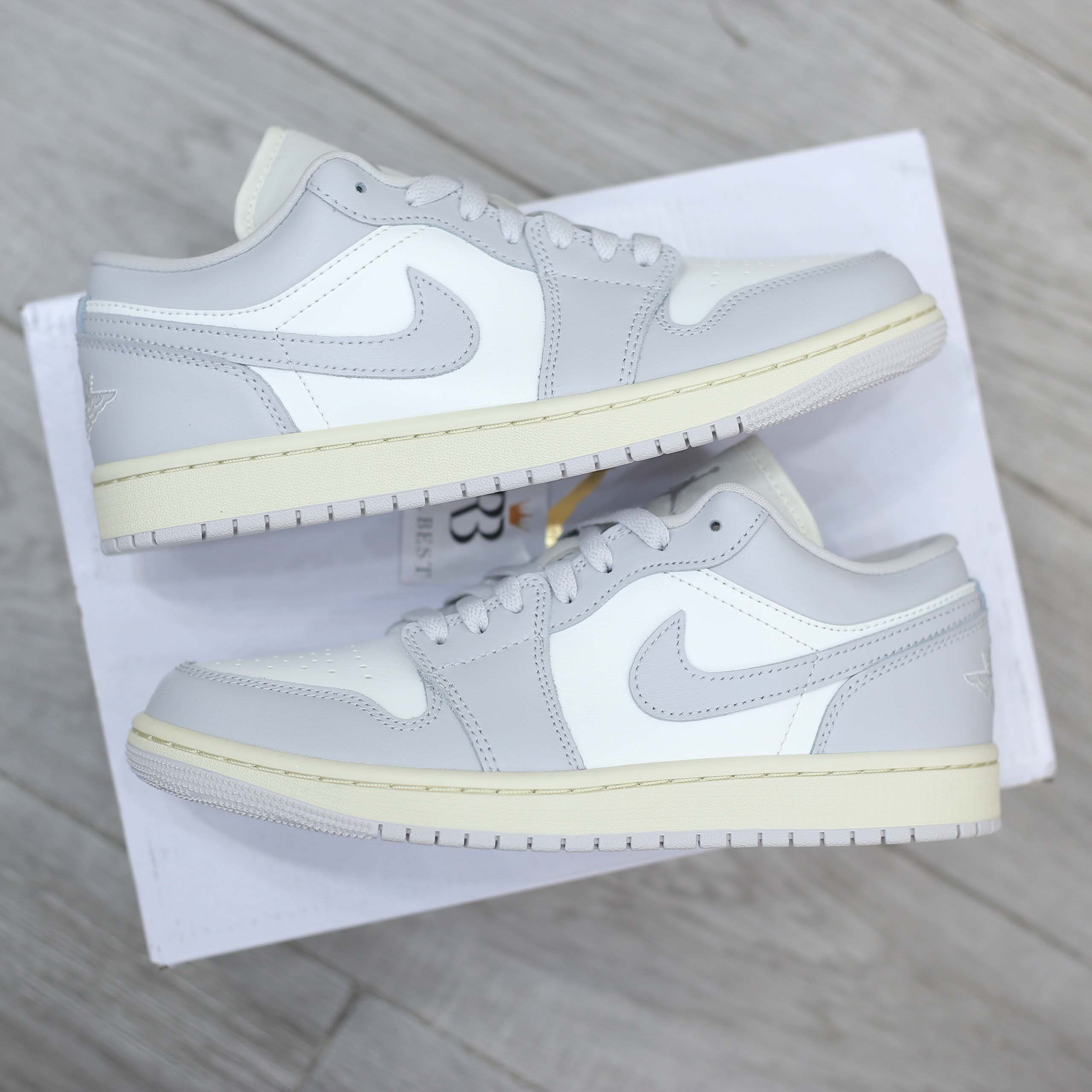 Giày Nike Air Jordan 1 Low ‘Light Grey Sail’ Best Quality