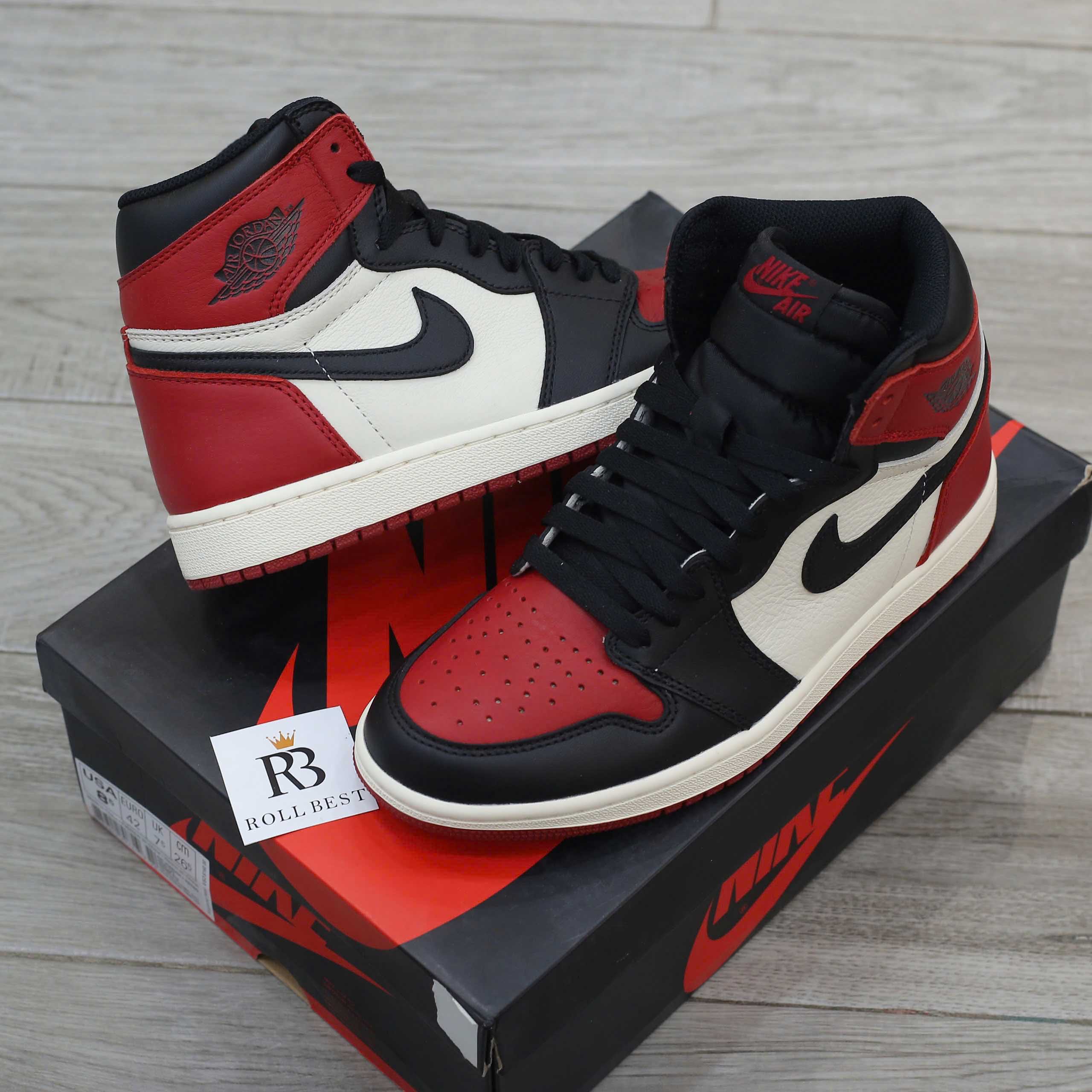 Giày Nike Air Jordan 1 Retro High Og ‘Bred Toe’ Best Quality