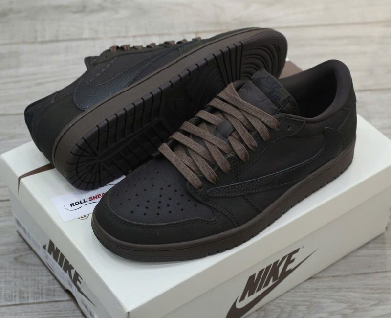 Giày Nike Air Jordan 1 Retro Low OG SP Travis Scott Velvet Brown Like Auth