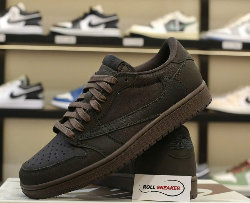 Giày Nike Air Jordan 1 Retro Low OG SP Travis Scott Velvet Brown Like Auth