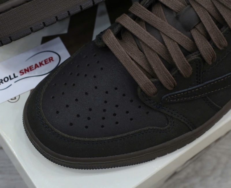 Giày Nike Air Jordan 1 Retro Low OG SP Travis Scott Velvet Brown Like Auth
