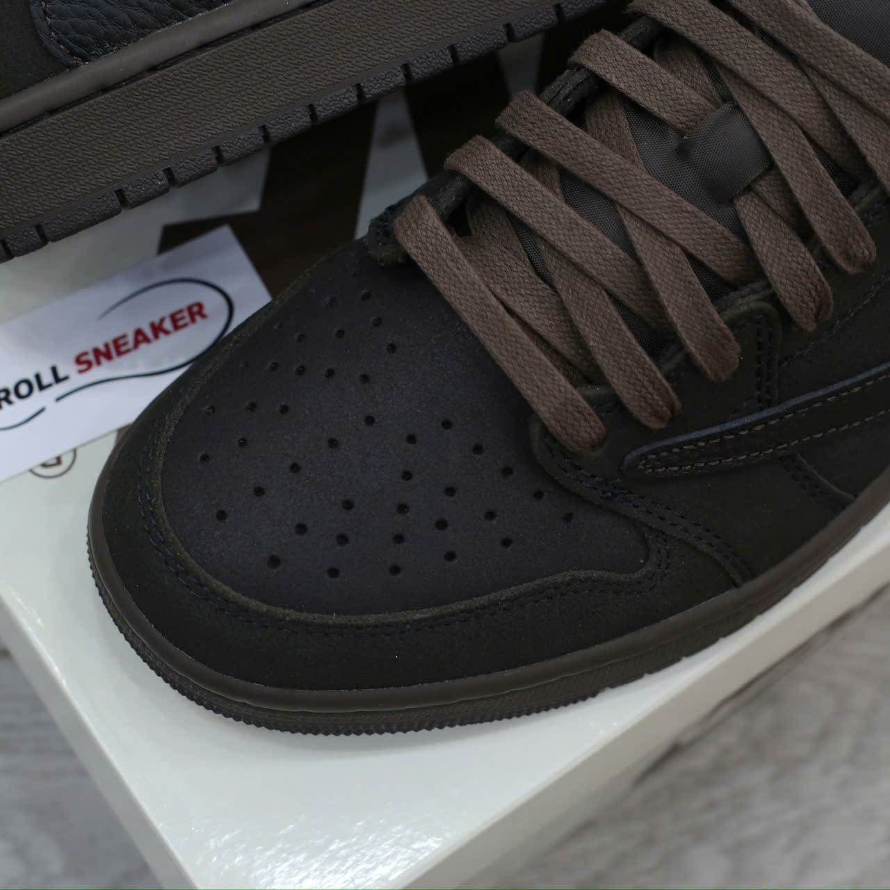 Giày Nike Air Jordan 1 Retro Low OG SP Travis Scott Velvet Brown Like Auth