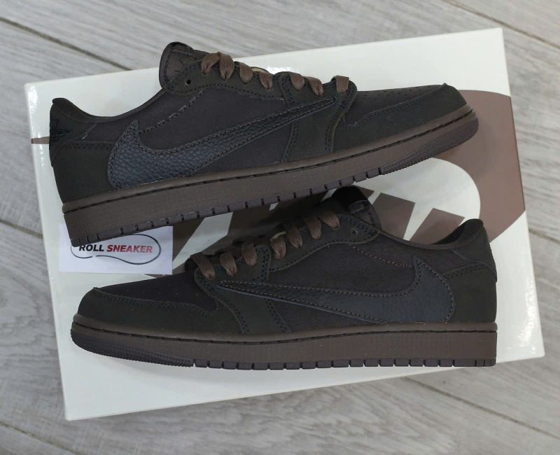 Giày Nike Air Jordan 1 Retro Low OG SP Travis Scott Velvet Brown Like Auth