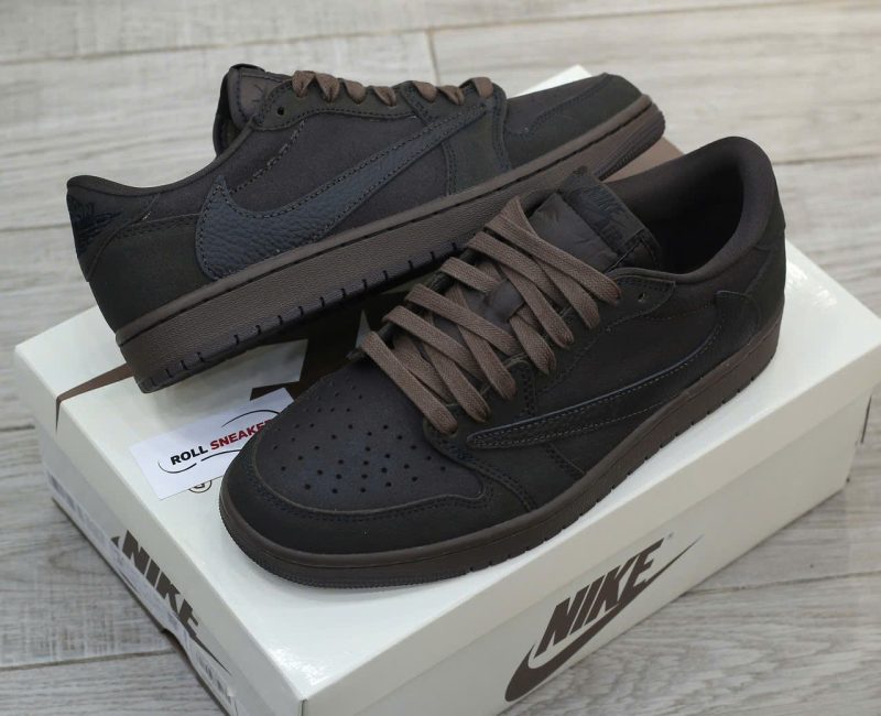 Giày Nike Air Jordan 1 Retro Low OG SP Travis Scott Velvet Brown Like Auth