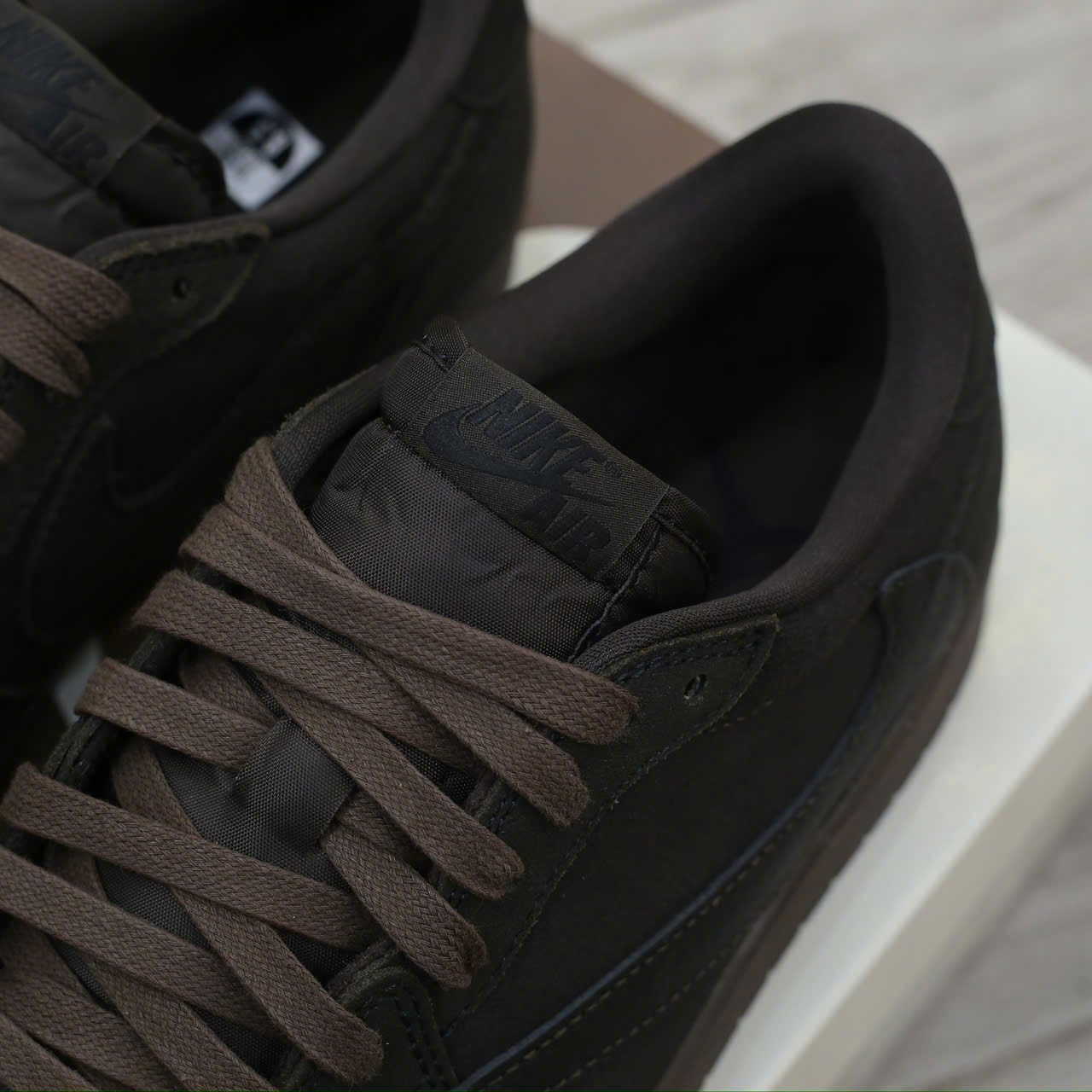 Giày Nike Air Jordan 1 Retro Low OG SP Travis Scott Velvet Brown Like Auth