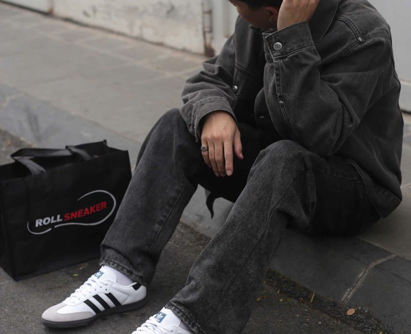 Onfeet Giày Adidas Samba OG Cloud White Core Black Best Quality