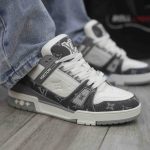 Onfeet Giày Louis Vuitton LV Trainer Monogram Denim Grey Best Quality