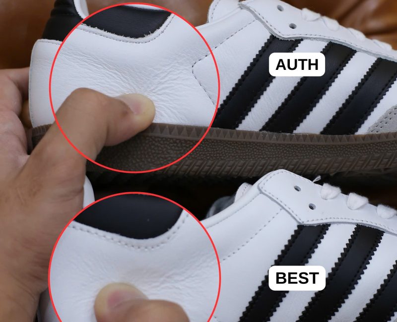 So sánh Adidas Samba OG Cloud White Core Black