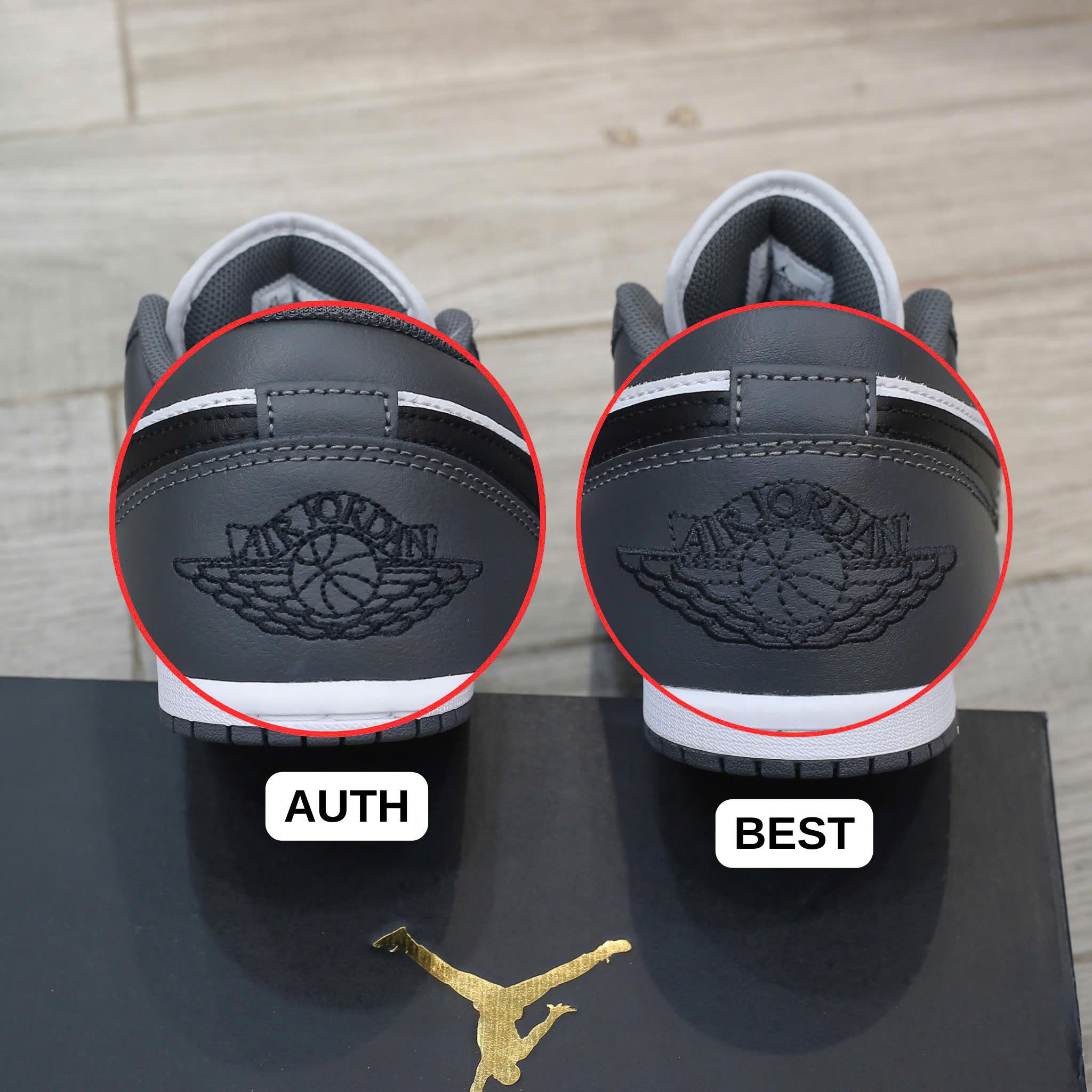 So sánh Giày Nike Air Jordan 1 Low Iron Grey