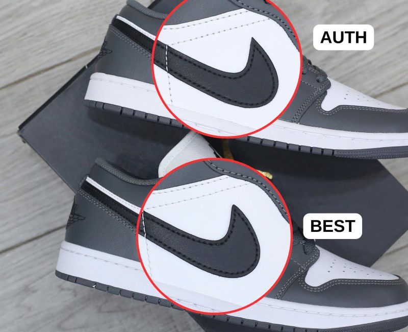 So sánh Giày Nike Air Jordan 1 Low Iron Grey