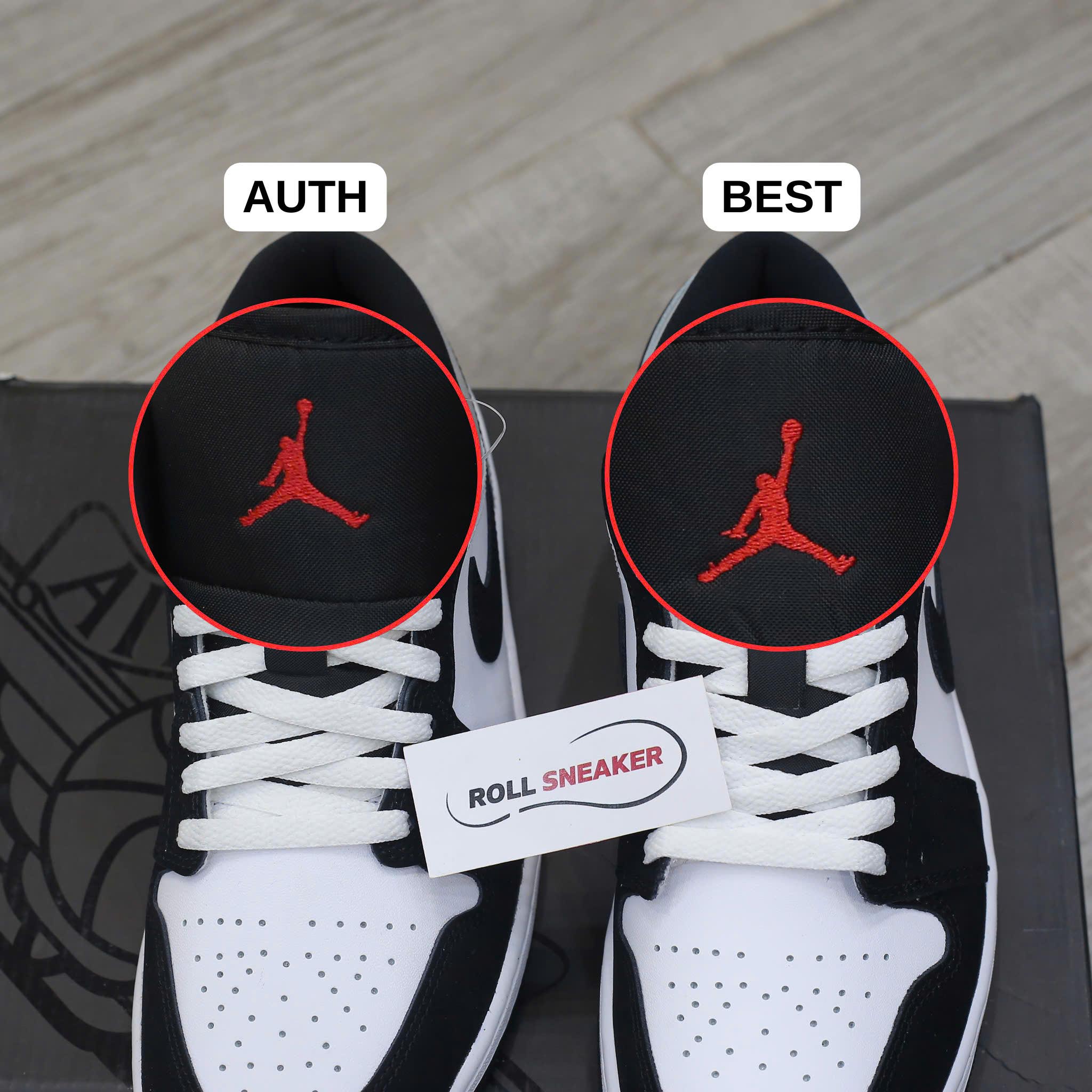 So sánh Jordan 1 Low SE White Fire Red Black Matte Silver
