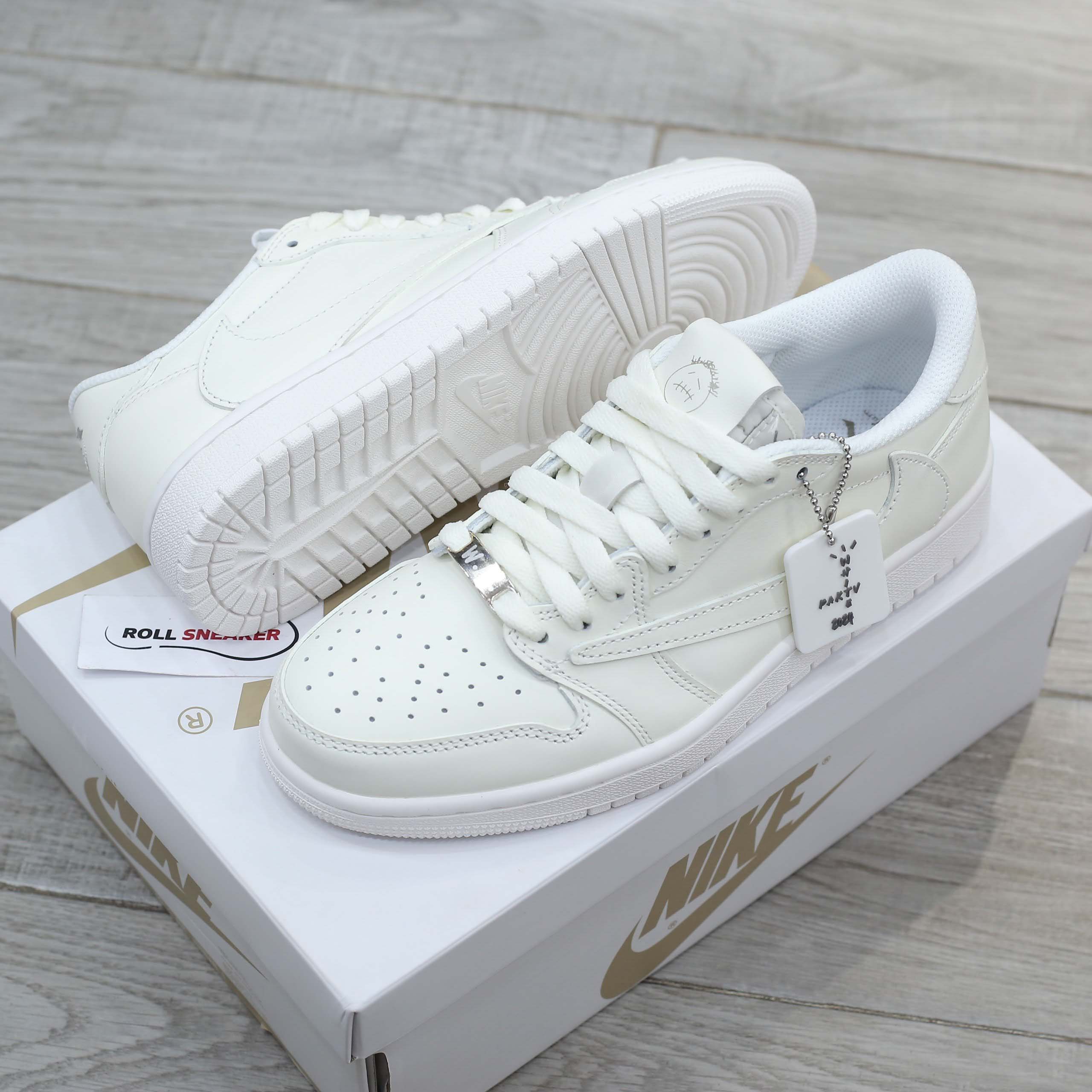 Giày Air Jordan 1 Low x Travis Scott White Party Best Quality