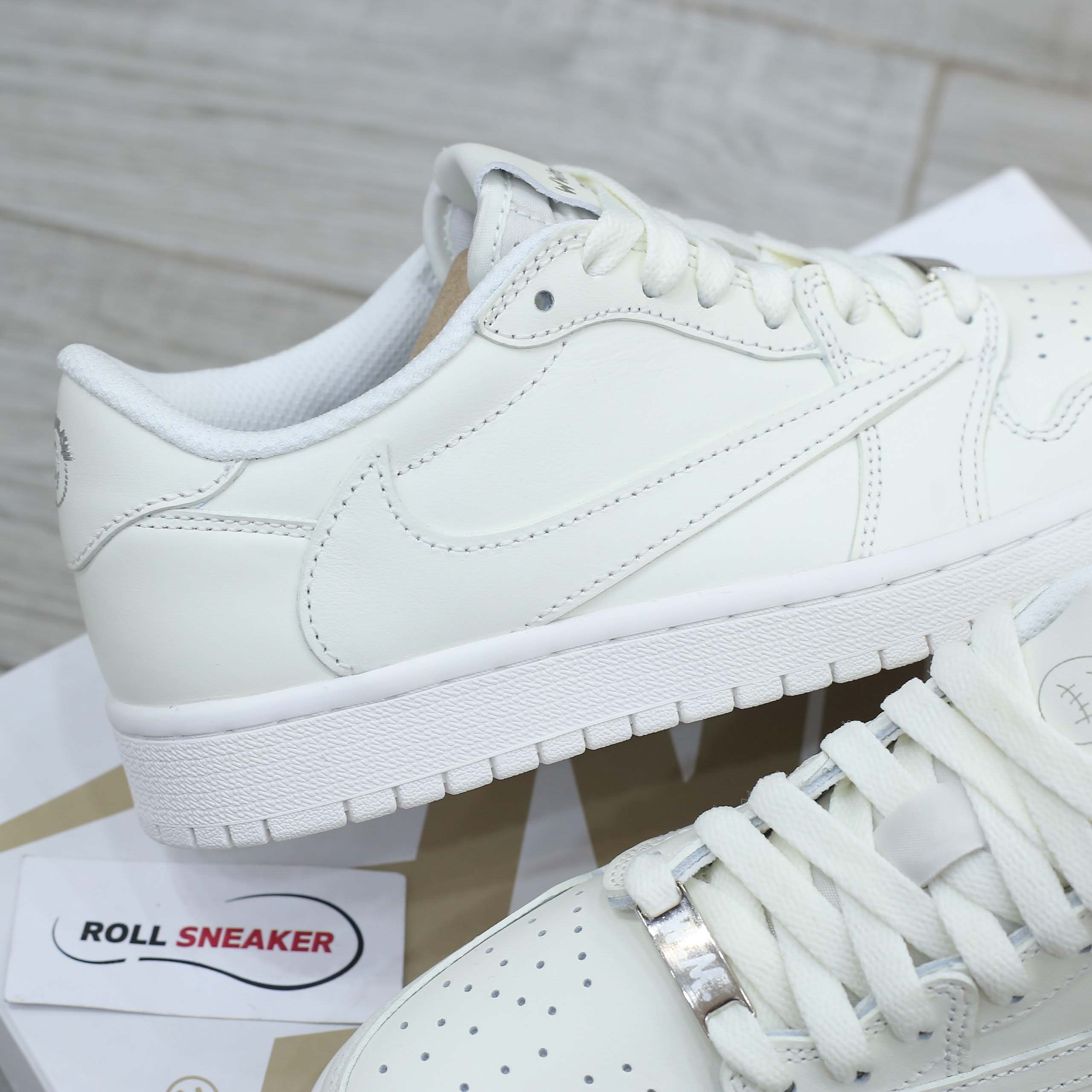 Giày Air Jordan 1 Low x Travis Scott White Party Best Quality