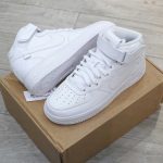 Giày Louis Vuitton x Nike Air Force 1 Mid By Virgil Abloh 'White' Best Quality