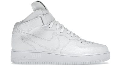 Giày Louis Vuitton x Nike Air Force 1 Mid By Virgil Abloh 'White' Best Quality