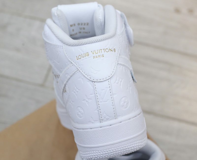 Giày Louis Vuitton x Nike Air Force 1 Mid By Virgil Abloh 'White' Best Quality