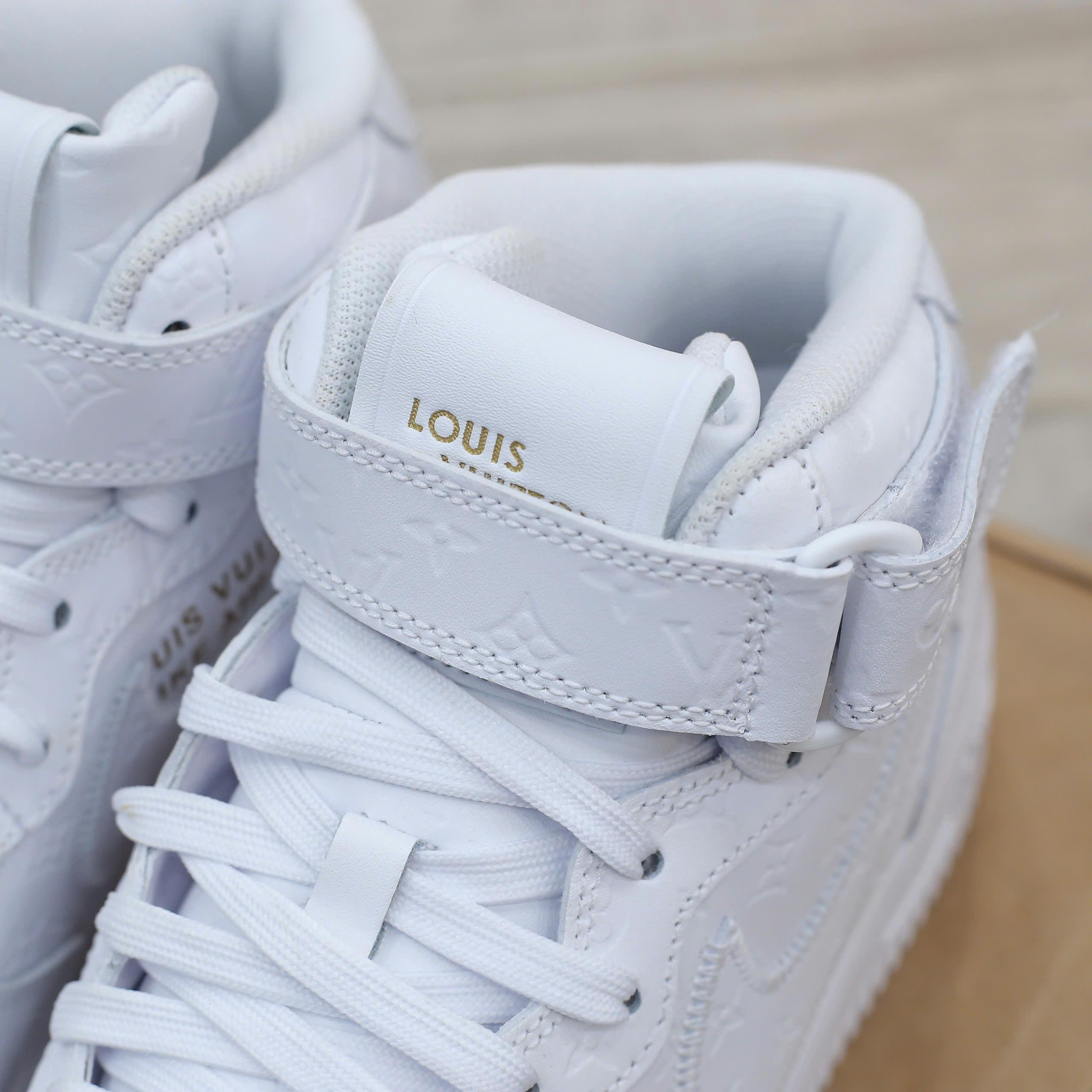 Giày Louis Vuitton x Nike Air Force 1 Mid By Virgil Abloh 'White' Best Quality