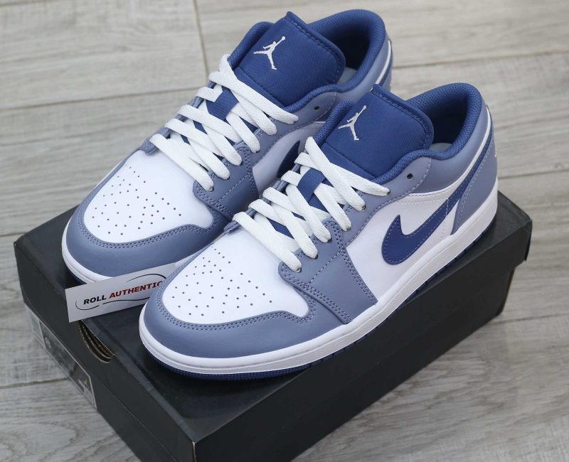 Giày Nike Air Jordan 1 Low Ashen Slate Real