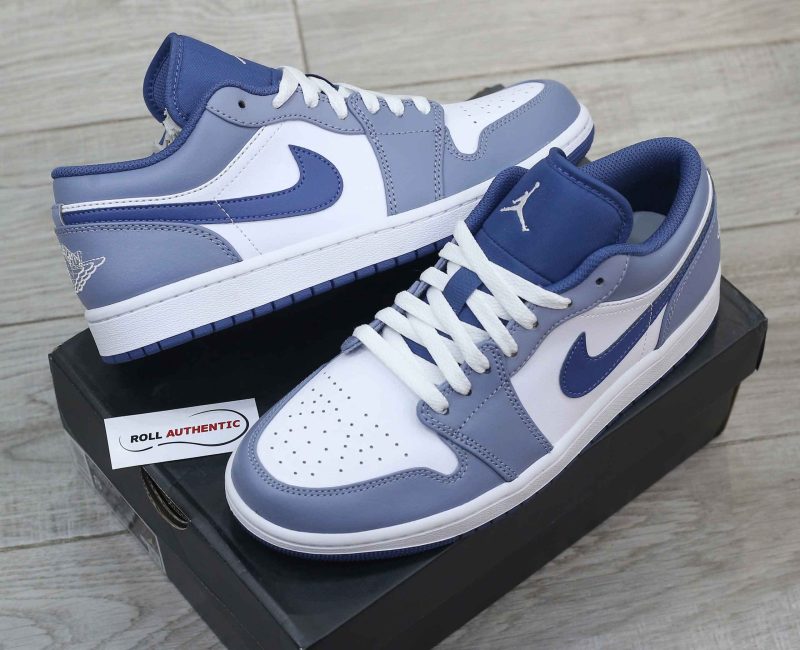 Giày Nike Air Jordan 1 Low Ashen Slate Real