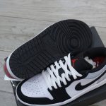Giày Nike Air Jordan 1 Low SE White Fire Red Black Matte Silver Real