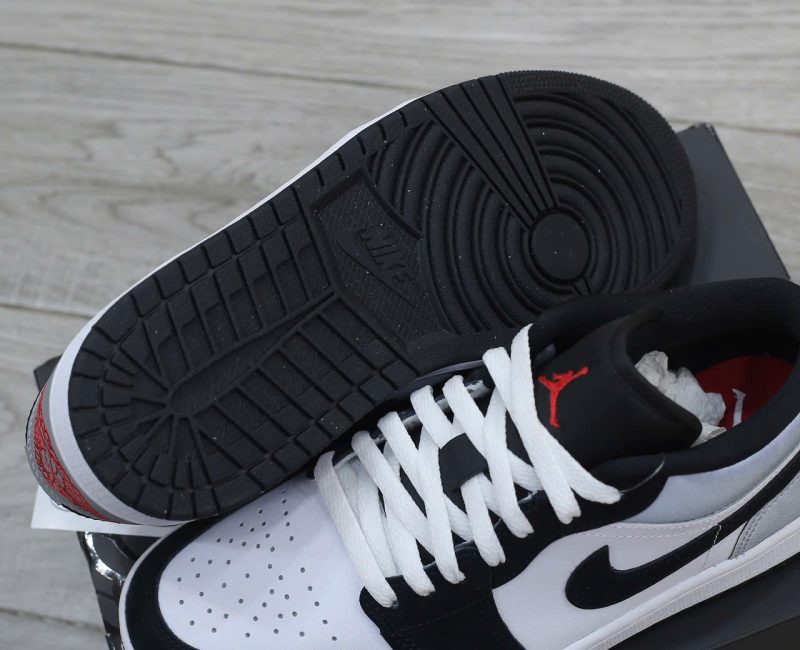 Giày Nike Air Jordan 1 Low SE White Fire Red Black Matte Silver Real