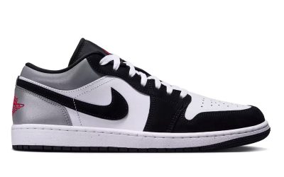 Giày Nike Air Jordan 1 Low SE White Fire Red Black Matte Silver Real