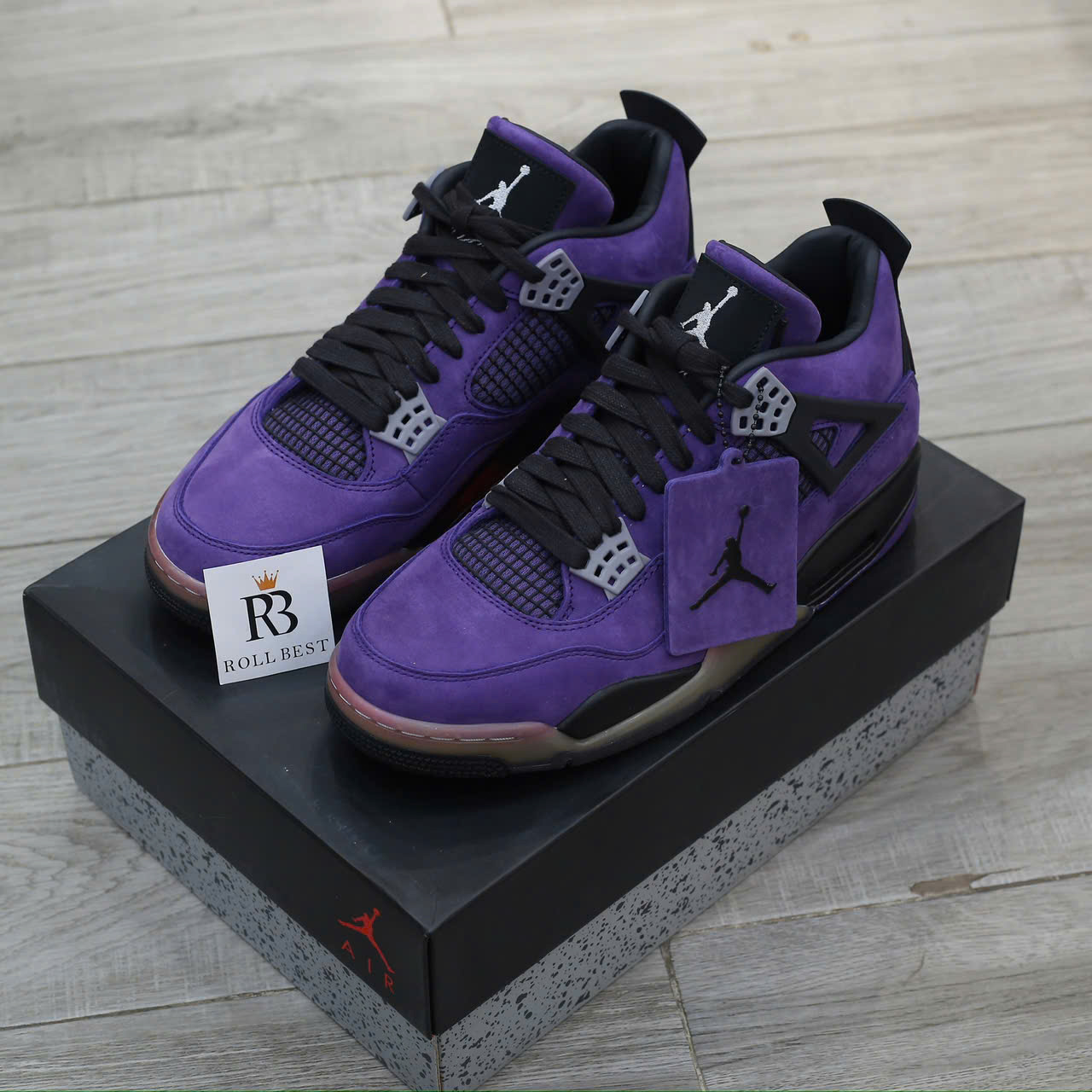 Giày Nike Air Jordan 4 Retro Travis Scott Purple Best Quality