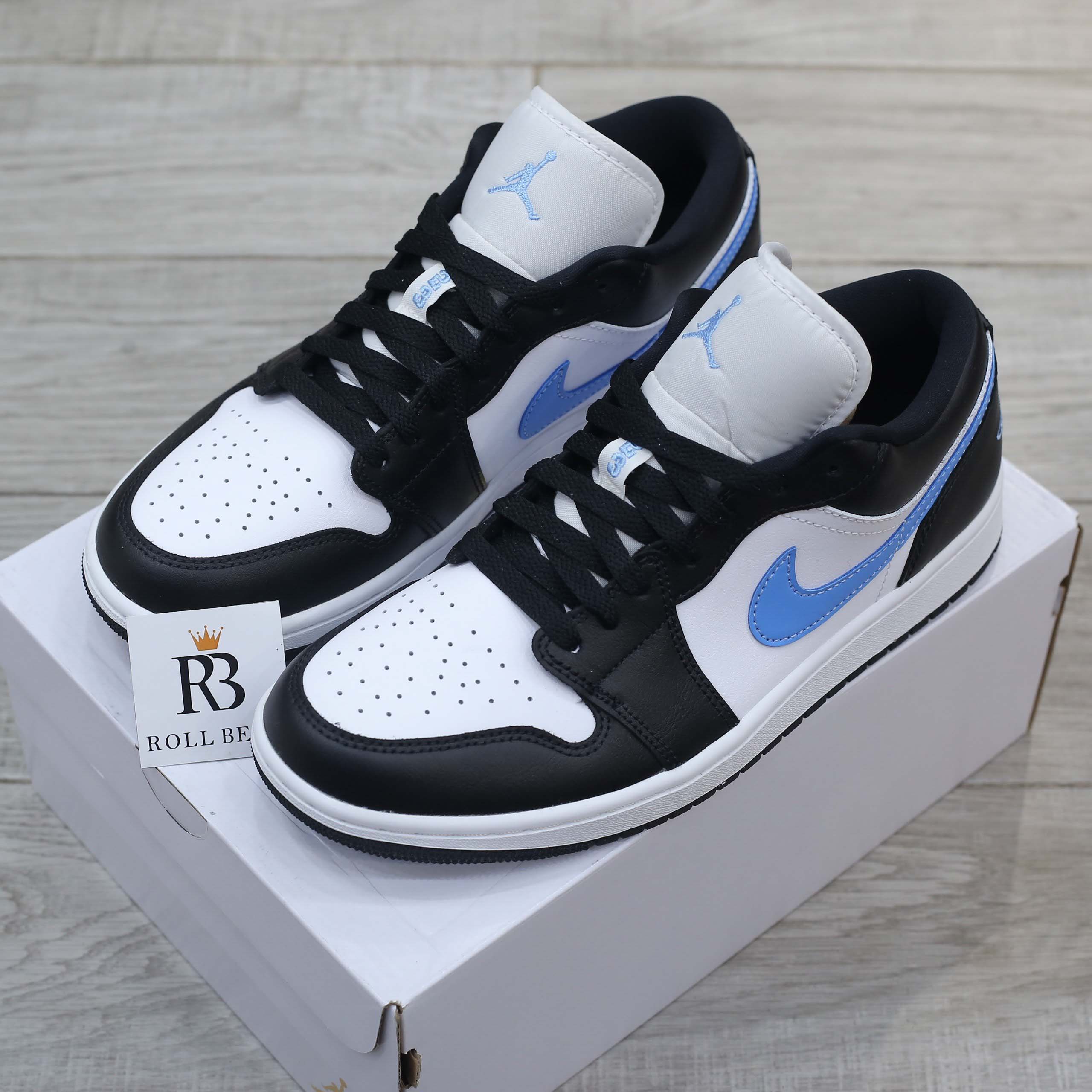Giày Nike Wmns Air Jordan 1 Low ‘Black University Blue’ Best Quality