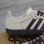 Giày Adidas Samba OG ‘Wonder White Maroon’ Chuẩn 95% Auth