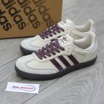 Giày Adidas Samba OG ‘Wonder White Maroon’ Chuẩn 95% Auth