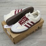 Giày Adidas Samba OG ‘Wonder White Maroon’ Chuẩn 99% Auth