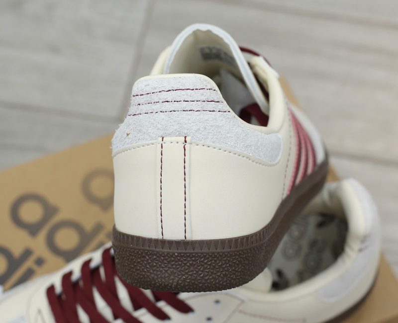 Giày Adidas Samba OG ‘Wonder White Maroon’ Chuẩn 99% Auth