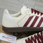 Giày Adidas Samba OG ‘Wonder White Maroon’ Chuẩn 99% Auth