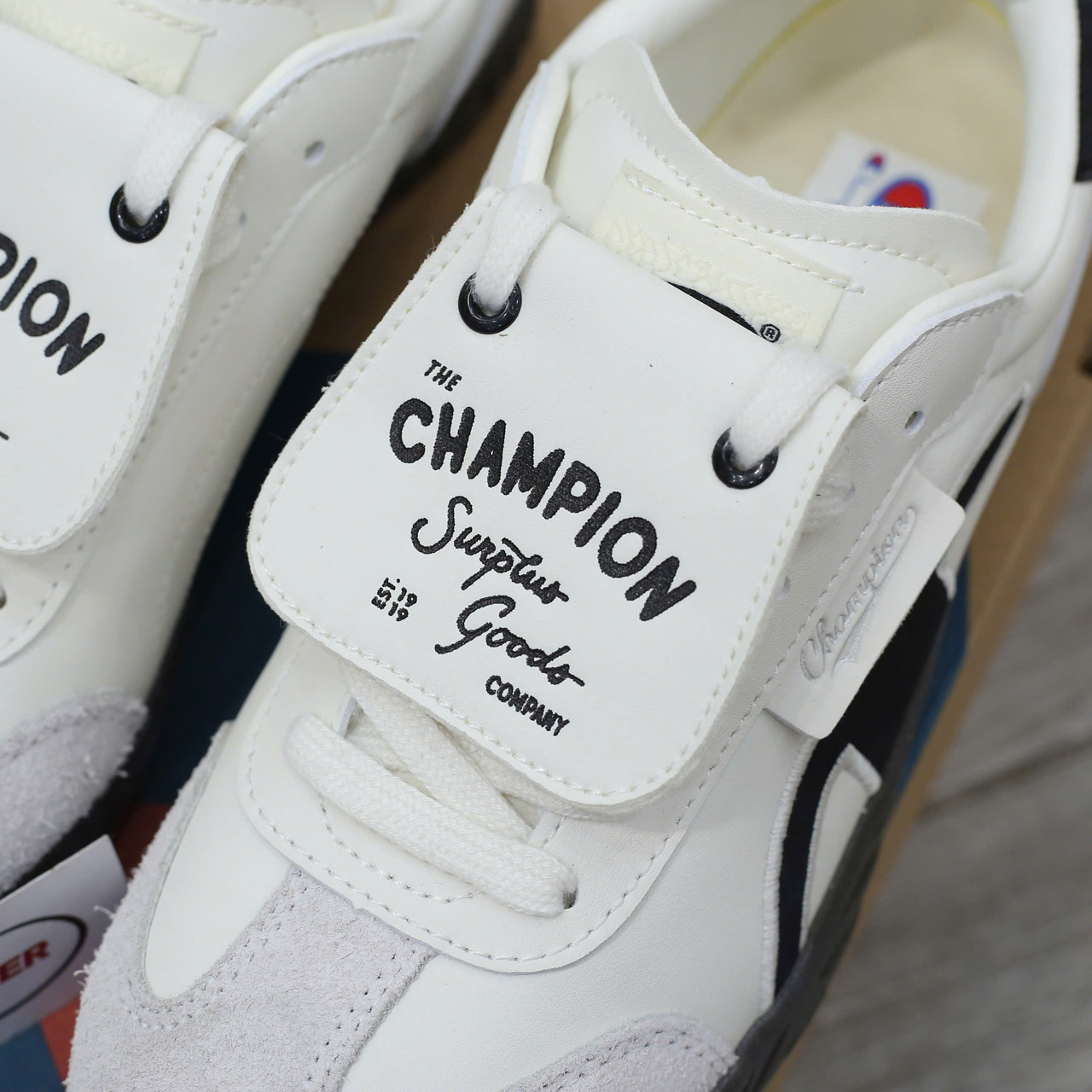 Giày Champion Essentials Champ T-Trainer Cream Black Chuẩn 95% Auth