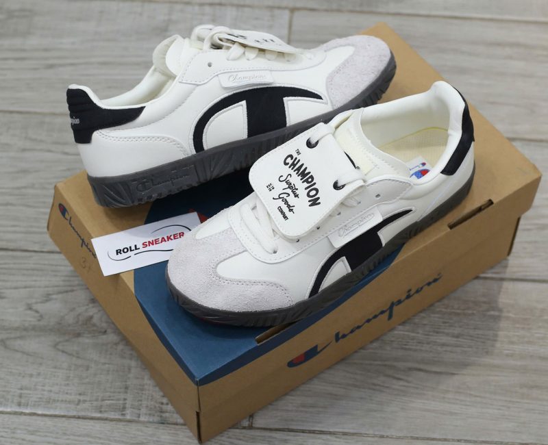 Giày Champion Essentials Champ T-Trainer Cream Black Chuẩn 95% Auth