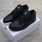 Giày Jordan 1 Low SE 'Patent Elephant Black' Best Quality