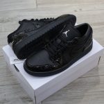 Giày Jordan 1 Low SE 'Patent Elephant Black' Best Quality