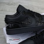 Giày Jordan 1 Low SE 'Patent Elephant Black' Best Quality