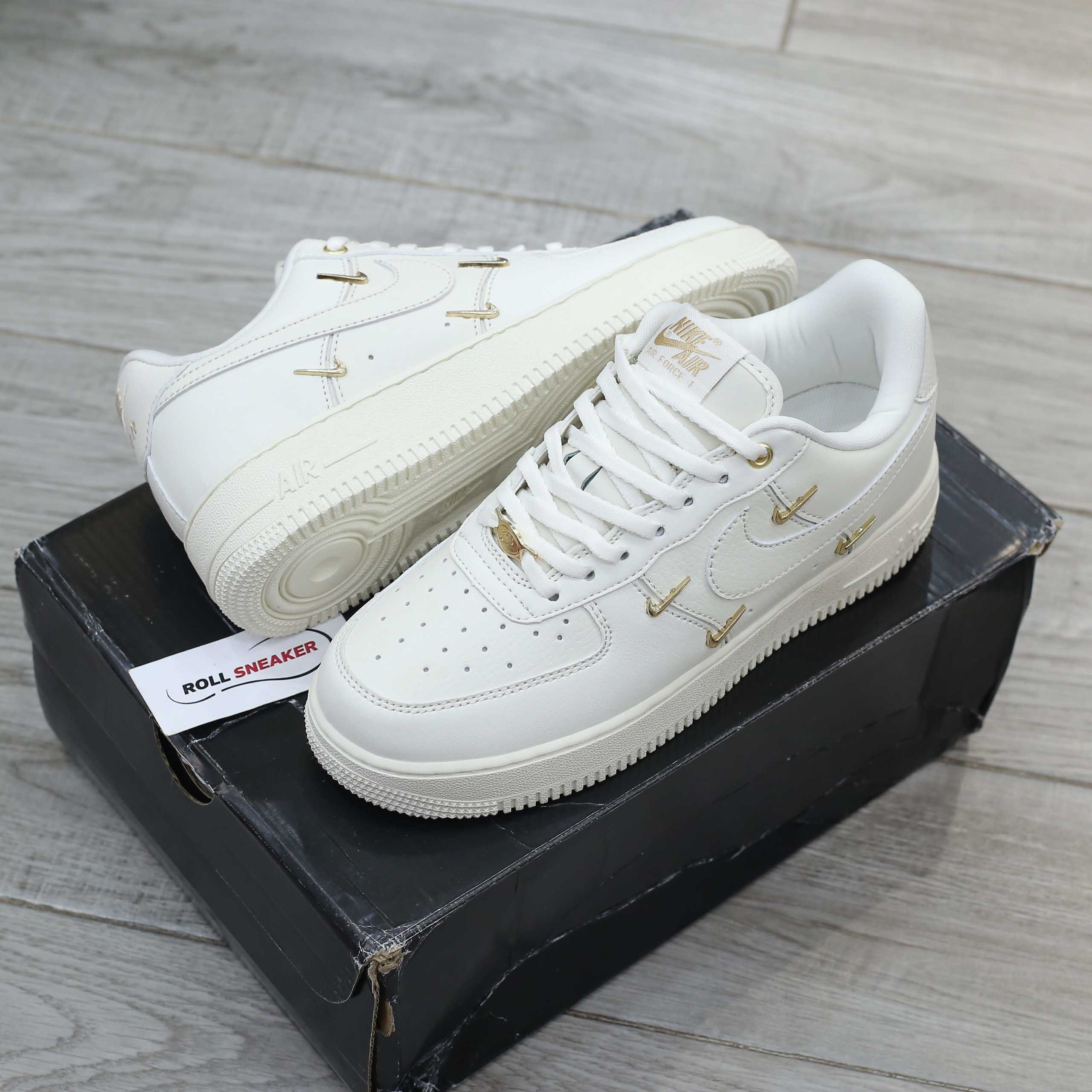 Giày Nike Air Force 1 Low ‘White Mini Gold Swooshes’ Best Quality